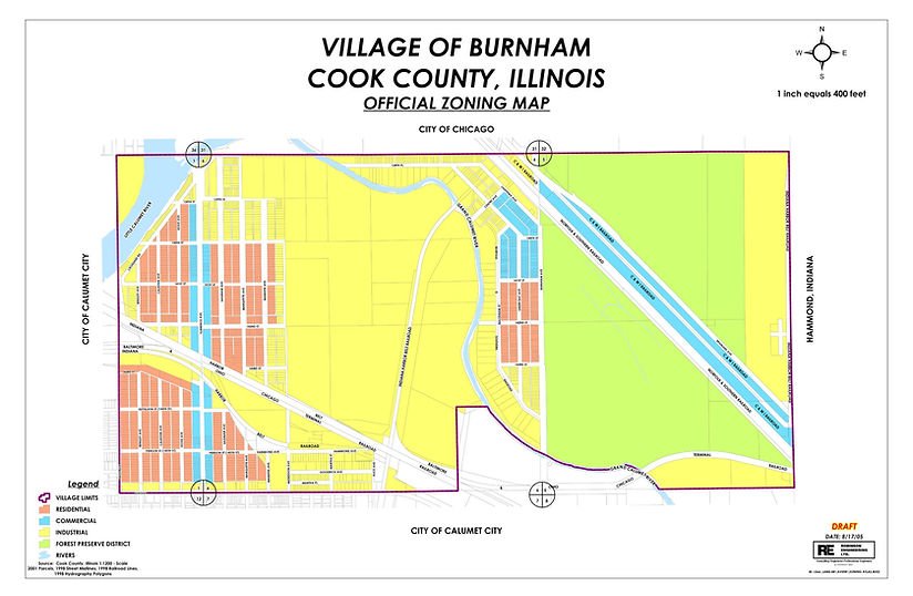 Burnham Ave District, IL - Zoning Map | Village of Burnham